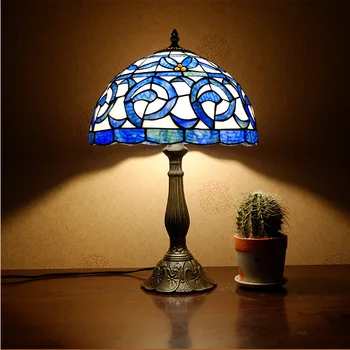 

the head of a bed tiffany lamp bar coffee shop decoration lamp factory direct selling undertakes to Mediterranean