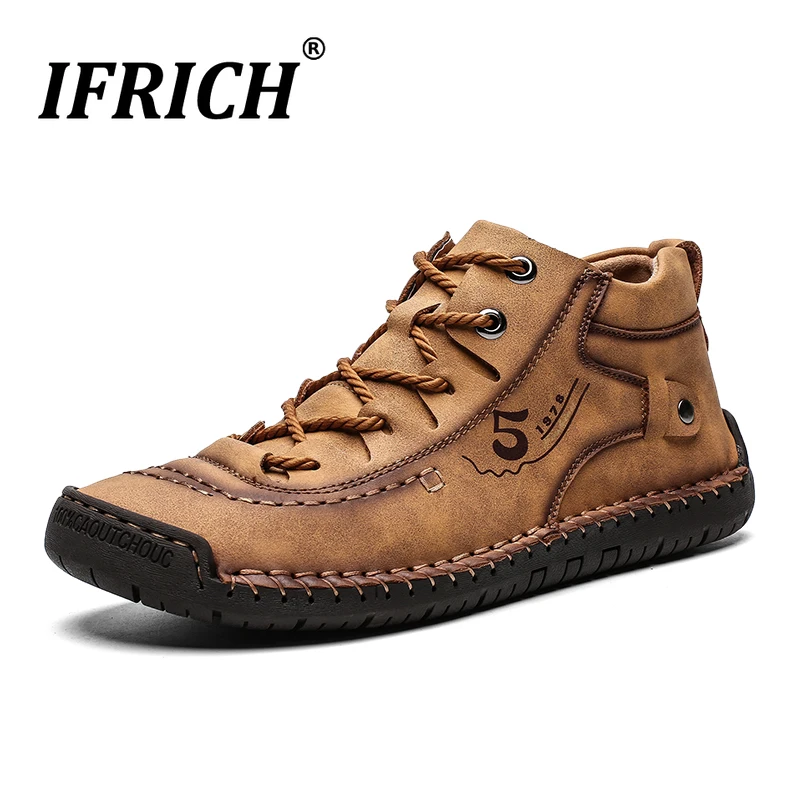 

Ifrich Casual Shoes For Men Hand Made Flats Men Shoe Wearable Men Fashion Sneakers Comfortable Casual Shoes Adult Big Size 47 48