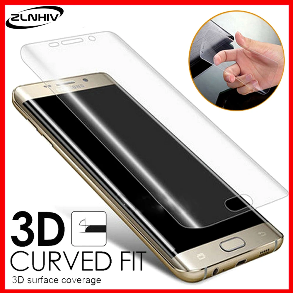 Закаленное стекло zlnвич с полным покрытием для samsung Galaxy S7 edge S8 S9 S10e S10 plus защита