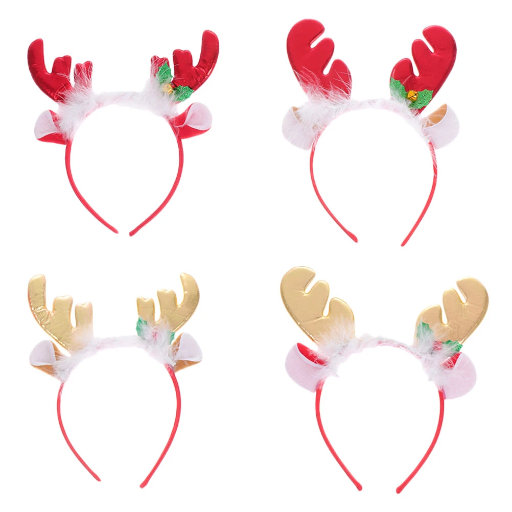 4個のクリスマスヴァンタンラーヘアバンド面白いクリスマスラントラーヘッドバンドヘアアクセサリー Christmas Headbands Aliexpress