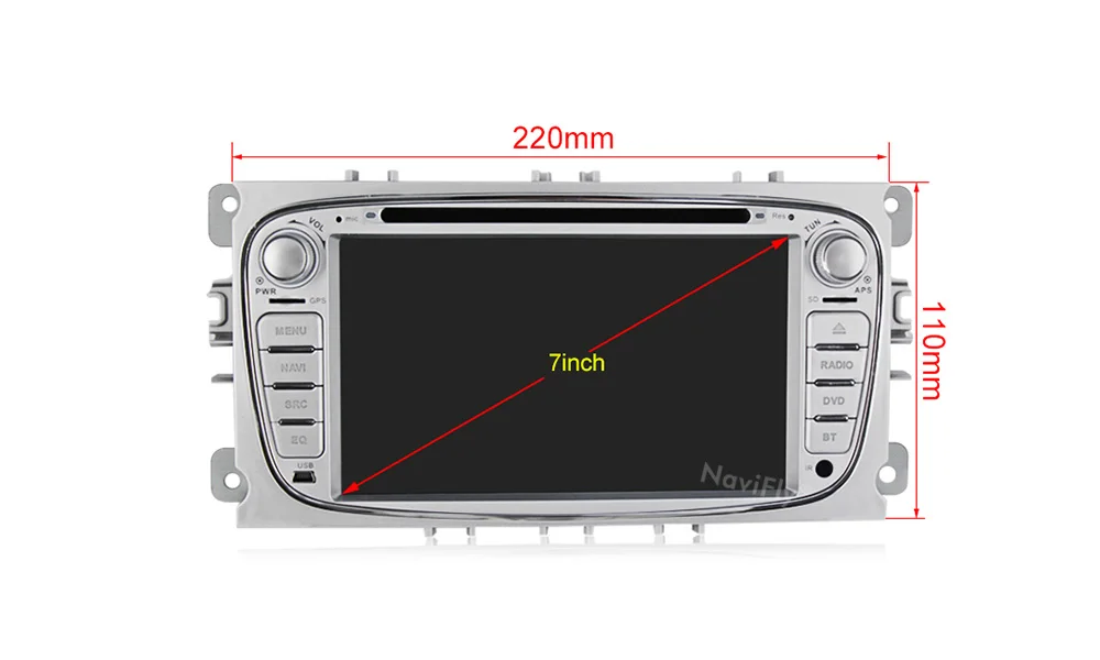 Sale free shipping Android 8.1 Car DVD radio Player for FOCUS 2 Mondeo S-MAX C-MAX Galaxy with WIFI GPS navigation TDA7851 5