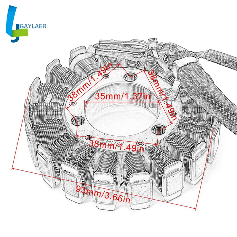 Статор мотоцикла катушка для Kawasaki KLX400 KLX400R KLX400SR 2003-2004 21003-S007 высокое качество и очень прочный