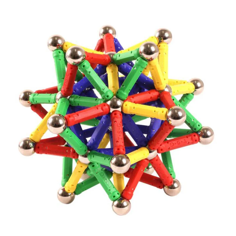 3D Магнитные Игрушки, металлические шарики, Магнитный конструктор, набор для строительства, модель и строительные блоки, развивающие игрушки для детей, подарок