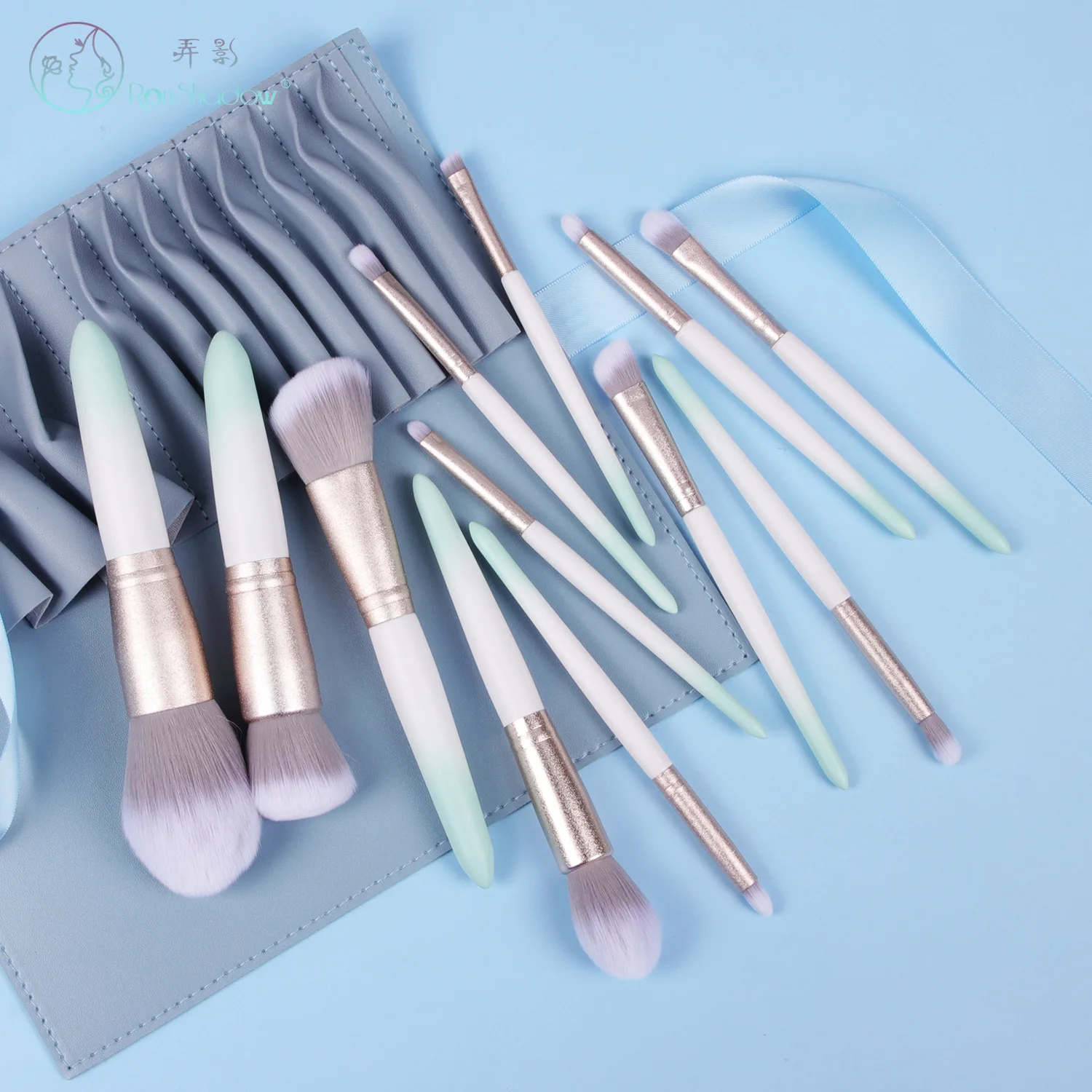 

12Pcs Makeup Brush Set Makeup Powder Brush Dull Polish Makeup Bag Beauty Tool
