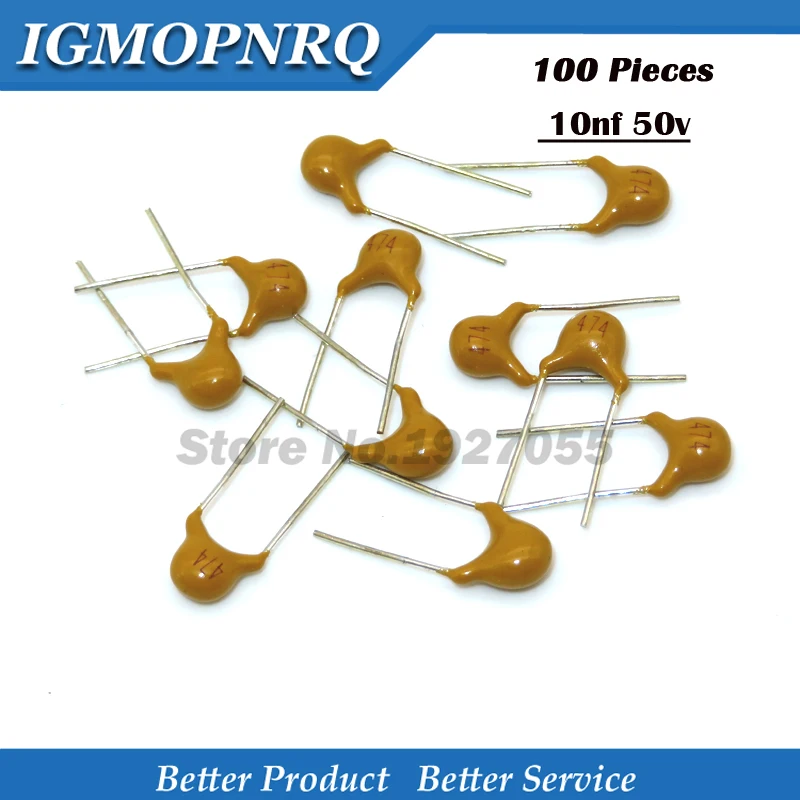 100 шт. монолитный керамический конденсатор 10NF 0 01 мкф 10/5 08 мм 103 50 в MLCC многослойный