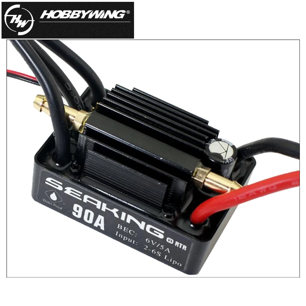 

1Pcs Original Hobbywing RC Model SEAKING 90A V3 RTR RC Hobby Brushless Motor ESC for RC R/c Racing Boat