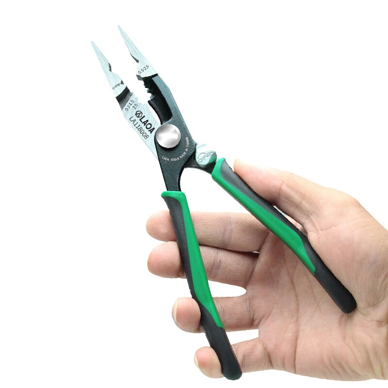 LAOA Multifunction Wire Stripping Pliers Professional Electrician’s Pliers Needle Nose Pliers