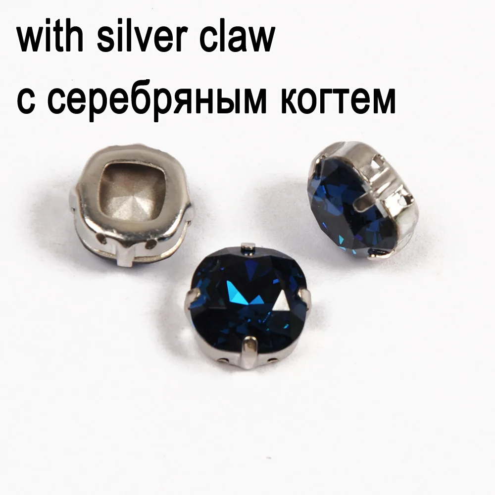 Stone With silver Стразы для подушки 4470 Монтана клей для страз с плоской задней стороной заостренные камни стразы для рукоделия ювелирных изделий - Цвет: Stone With silver