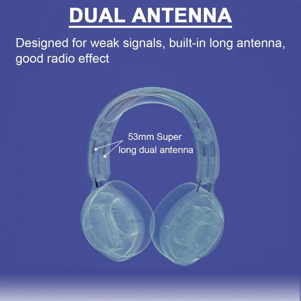 Retekess TR104 FM Headset Radio Headphone Receiver for Meeting Train Church Translation Simultaneous Interpretation System