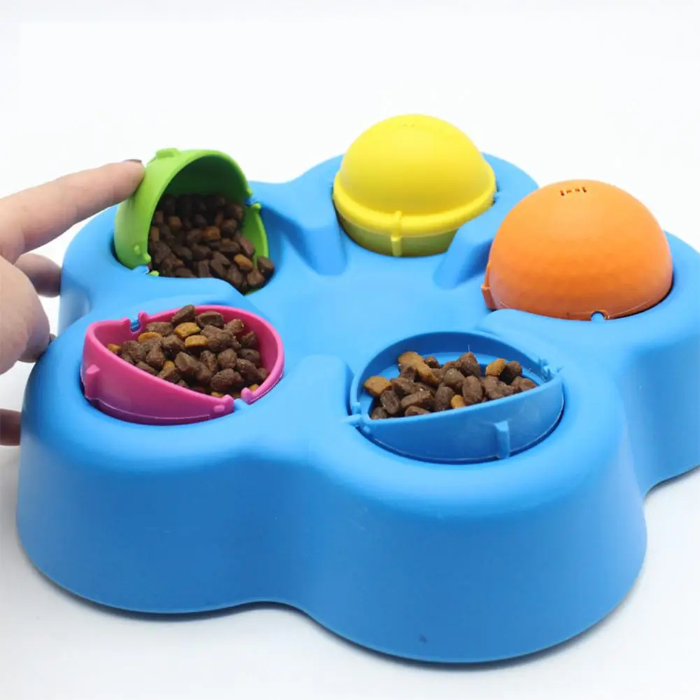 TPFOCUS Pet Bowl IQ обучающая медленная миска для кормления антидроссельная кормушка питатель собака кошка головоломка игрушка цвет в ассортименте PC случайный цвет