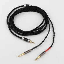 

Preffair High Purity OCC Silver Plated Carbon fiber Gold plated 2.5mm to 2x3.5mm Audio Cable For Headphone Player