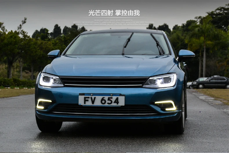 Автомобильный стильный головной светильник s для VW Lamando светодиодный головной светильник для Lamando Головной фонарь СВЕТОДИОДНЫЙ дневной ходовой светильник светодиодный DRL Bi-Xenon HID