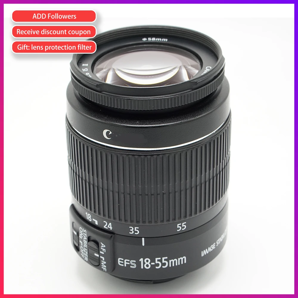 Б/у Canon EF-S фирменнй переходник для объектива 18-55 мм F/3 5-5 6 IS II объектив камеры SLR |