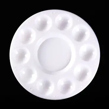 

Paint Palette Tray Round Plastic Watercolor Mixing Palette DIY Craft Art Supply