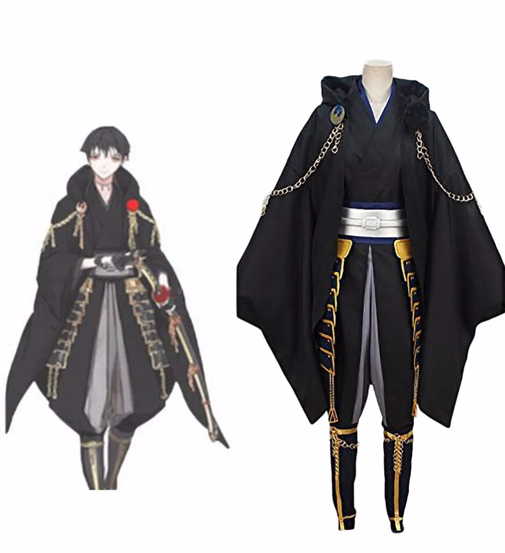 Костюм для косплея Touken Ranbu tsurумару кунинага черная версия на заказ | Тематическая