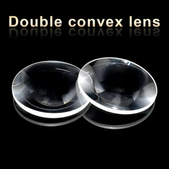 

D80mm F150mm 5 pcs Double convex lens Glass lens for LED Wide angle spotlight Telescope Microscope eyepiece Customizable