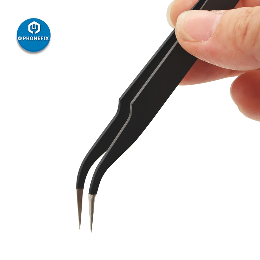 Curved Straight Tip tweezers