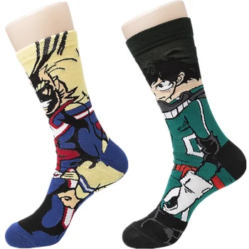 

Anime My Hero Academia Izuku Midoriya All Might Cosplay Character Crew Socks