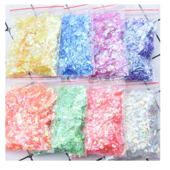 

1 bag Irregular Shape Glitter Multicolor Holographic Flakes Art Acrylic Gel - Mylar Glitter Flakes - Chunky Glitter - 20 g