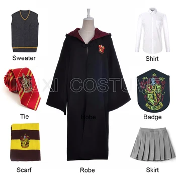 

Kids Adult Gryffindor Uniform Hermione Granger Cosplay Costume Version Halloween Party New Gift