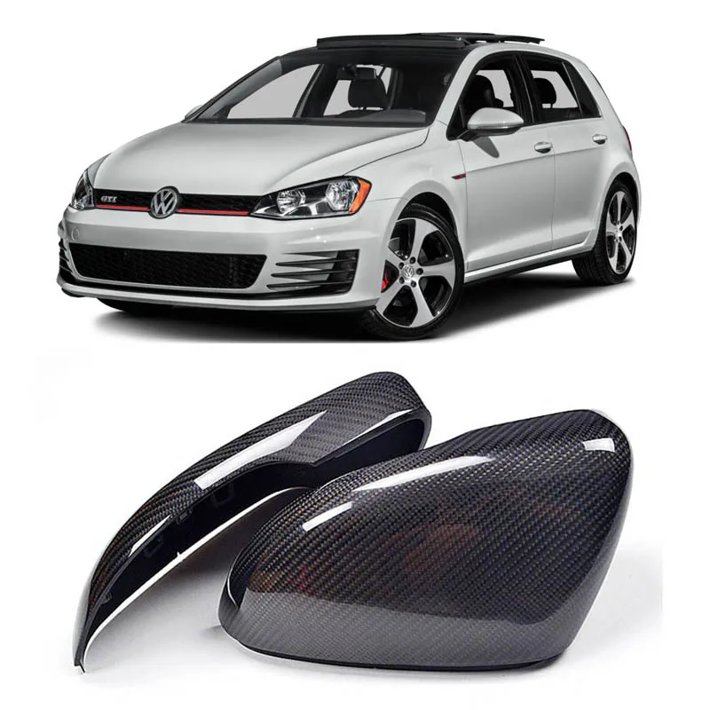 

2 шт., чехол из углеродного волокна для боковой двери автомобиля, сменные зеркала для VolksWagen Golf 7 MK7 2014-2018