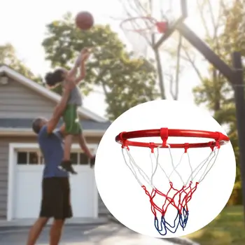 

Basketball Rim And Net Ball Frame Basketball Hoop Netting Metal Rim Hanging Basket Wall Basketball Rim Screws Indoor Outdoor