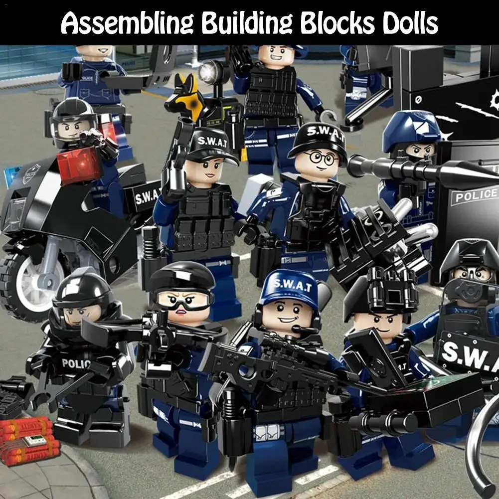 Legoings Armed SWAT строительные блоки детские игрушки Новая военная команда спецназ