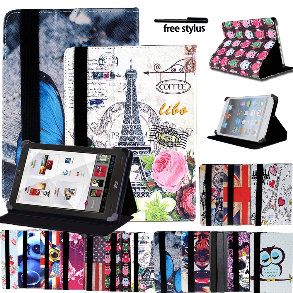 

Universal Case for 6"/7"/10" Kobo Arc/Aura/Clara/Touch eReader Ultra-thin Leather Anti-shock Tablet Leather Stand Folding Cover