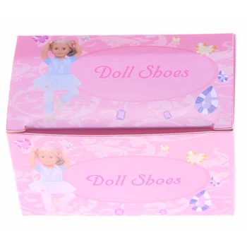 

5 Pcs Pink Storage Box Packing Doll Shoes Clothes Box For 14.5 Inch Wellie Wisher Doll &32-34 Cm Paola Reina,Doll Accessories