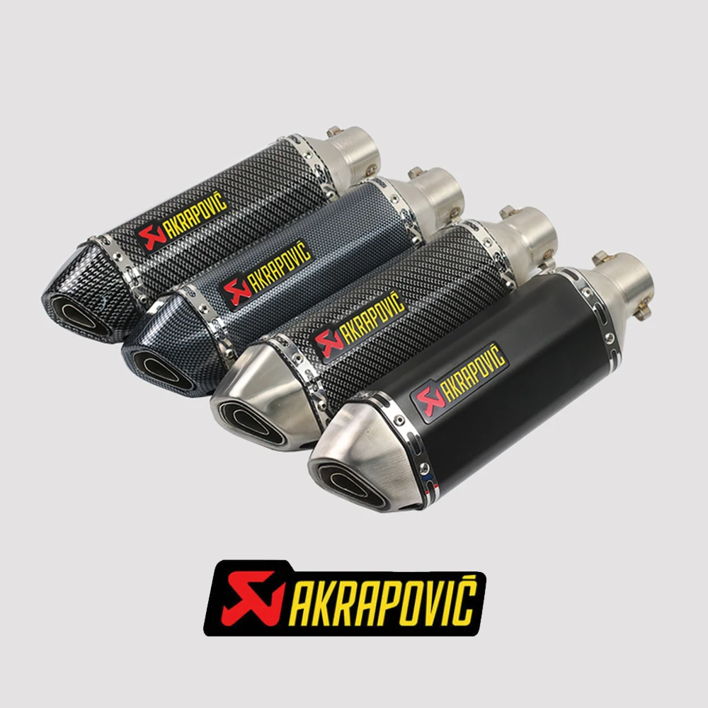 

Akrapovic exhaust motorcycle muffler db killer For YAMAHA x max mt09 yzf r125 exhaust xt660x FOR KTM duke 390 tail tidy