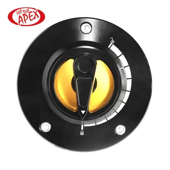

Keyless Motorcycle Fuel Tank Cap for GSX-R 1000 GSX R1000 2003-2018 CNC Aluminum Twist off Nimble Quick Lock Gas Cover