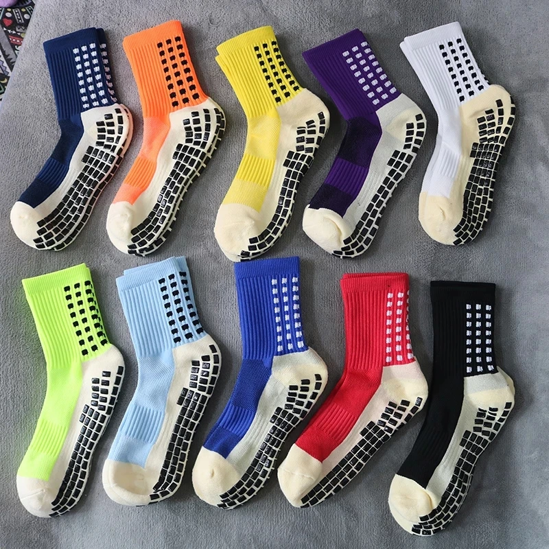 Calcetines de fútbol antideslizantes para hombre y mujer, medias deportivas de entrenamiento, nuevo estilo, alta calidad, igual que Trusox, 8 colores| - AliExpress