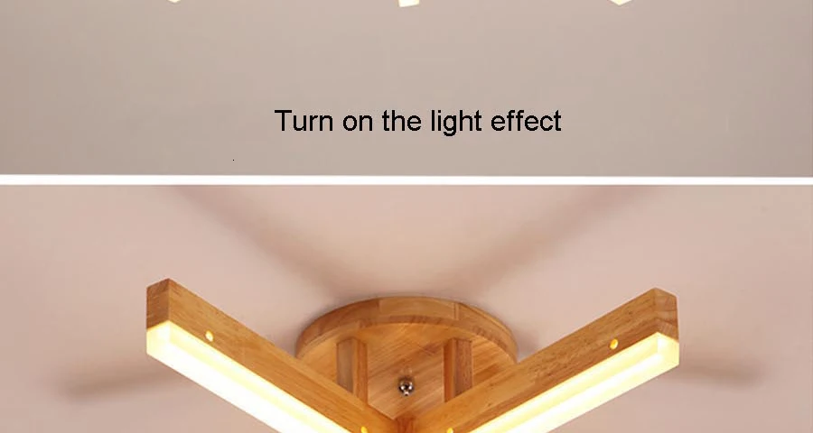 Светодиодный потолочный светильник из дерева для спальни, гостиной, AC85-265V, светодиодный потолочный светильник lamparas de techo