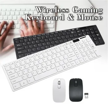 

Wireless Keyboard and Mouse Combo Ultra-Thin Business Low-Noise Ergonomic Rechargeable Keyboard Mouse Set for Mac Pc Win XP/7/10