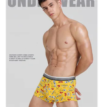 

Silk Boxer Men Brand Underwear Male Sexy Cartoon Mens Underwear Boxers Superman Men's Panties Shorts Spongebob Underpants Man