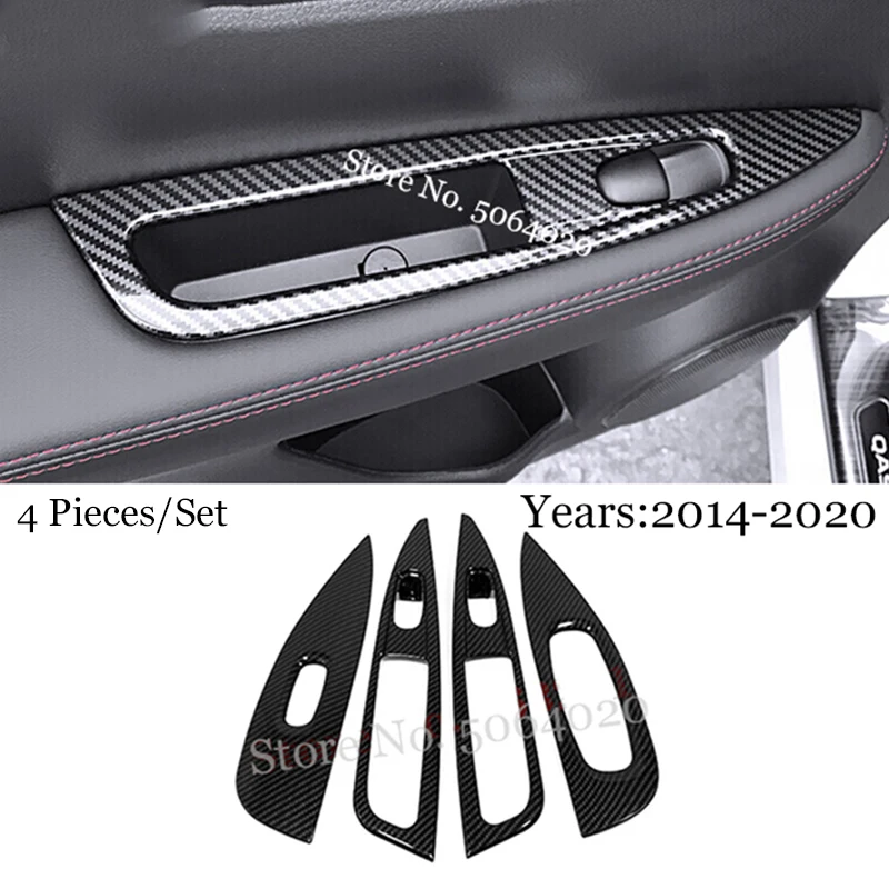 Carbon Fiber Auto Türgriff Abdeckungen Rahmen Grif Produktbild-Vorschau 2