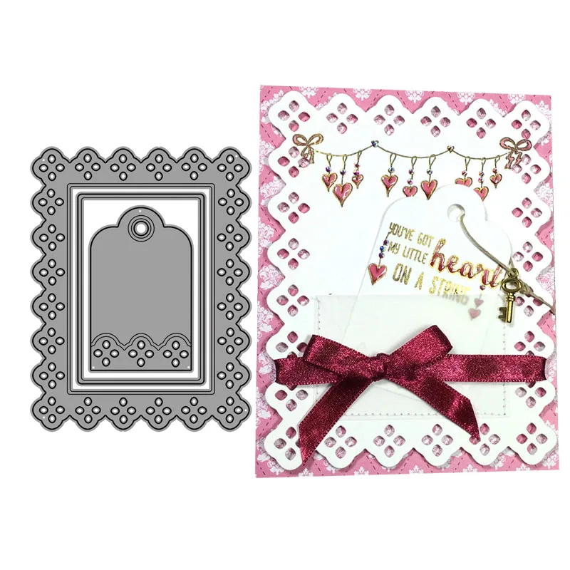 

JC Metal Cutting Dies for Scrapbooking Rectangle Flower Frame Stencil Handmade Paper Greeting Card Make Model Craft 2019 Die Cut