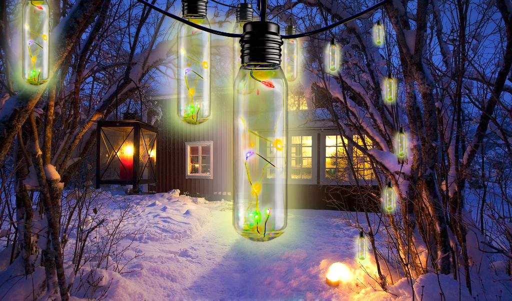 New Style Outdoor Waterproof Decoration Solar Strip Light Christmas New Year Courtyard Lawn Light Solar Copper Lamp