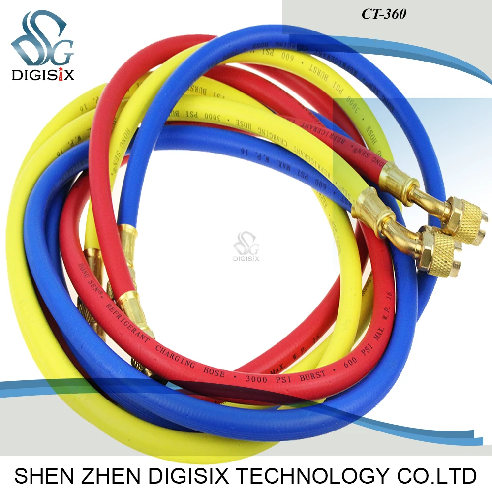 

Free shipping CT-360 1.5m High quality air conditioning refrigerant filling pipe three-color tube refrigerant pipe
