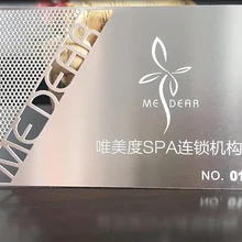 Металлические визитки с бесплатным логотипом