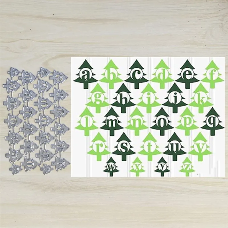 

New Tree Letter Metal Cut Dies Stencils for Scrapbooking Stamp/Photo Album Decorative Embossing DIY Paper Cards
