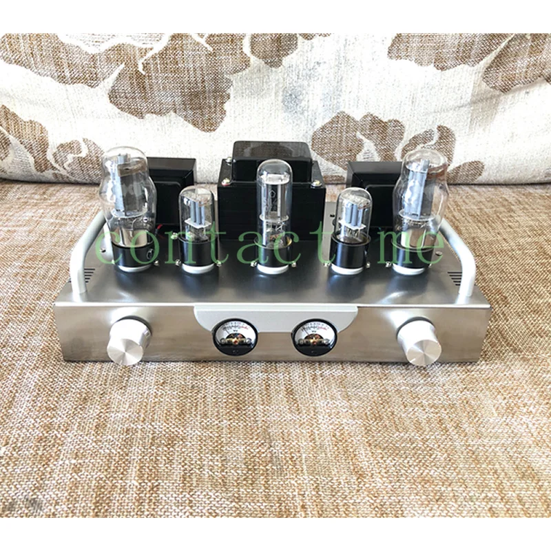 factory hot sell! 6N9P+6P3P tube power amplifier DIY kit with meter without Bluetooth output power: 6.5W+6.5W good quality | Обустройство
