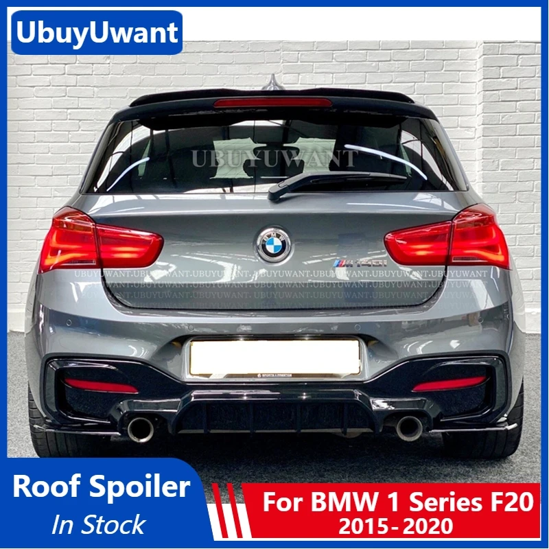 Задний спойлер для BMW 1 серии F20 F21 116i 118i 120i 125i M135i M140i 2015 - 2020 глянцевый черный на