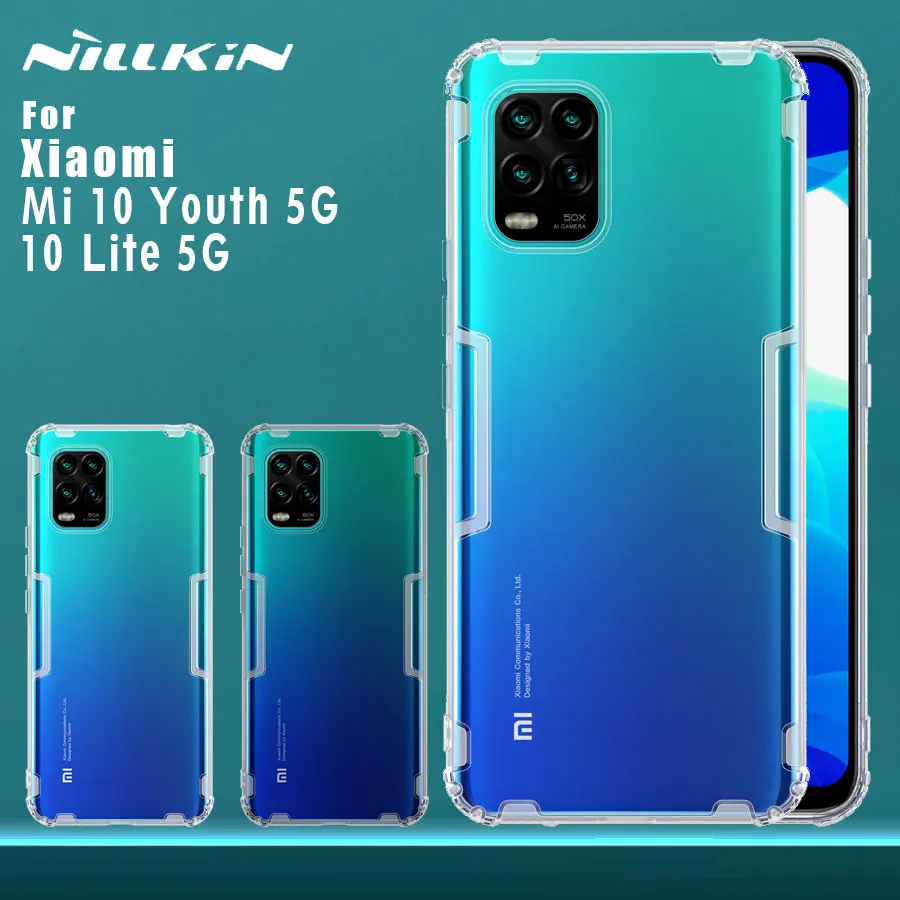 Чехол Nillkin для Xiaomi Mi 10 Youth 5G Lite мягкая задняя крышка из ТПУ чехол | Мобильные