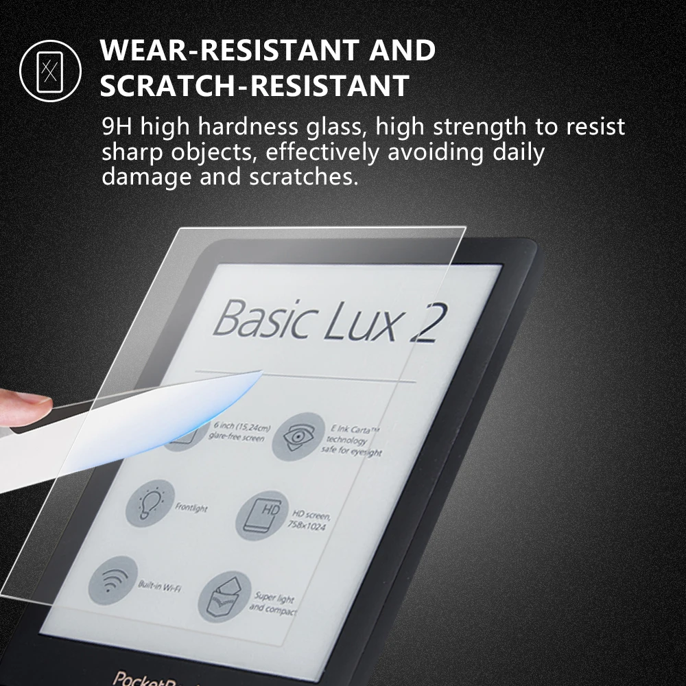 Для " Pocketbook Touch Lux 4/Basic Lux 2/Touch HD 3 Защита экрана из закаленного стекла Защита от царапин для Pocketbook 626 624 641 622