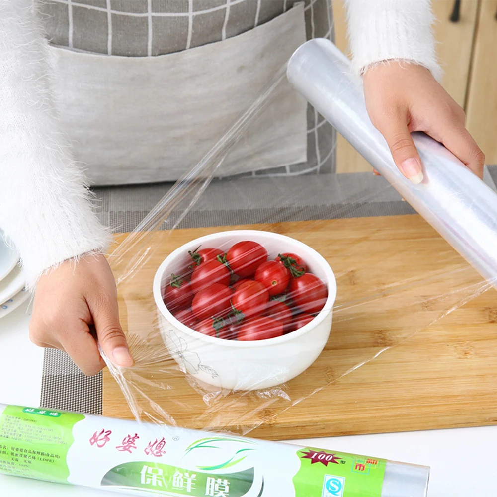Пищевая пленка прочная кухонная пластиковая обертка консервантная пленка для сохранения свежести пищи пищевая пленка