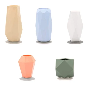 

Restaurant Geometric Silicone Vase Set Living Room Table Wedding With Suction Cup Party Bedroom Multifunction Office Flower Pot