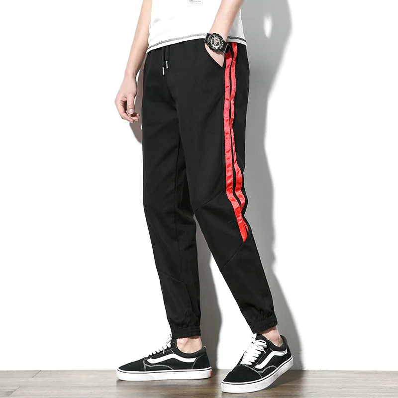 

2020 Spring Main Push Large Size Webbing Japanese-style White Walls Casual Pants M-5x Hk31-p45