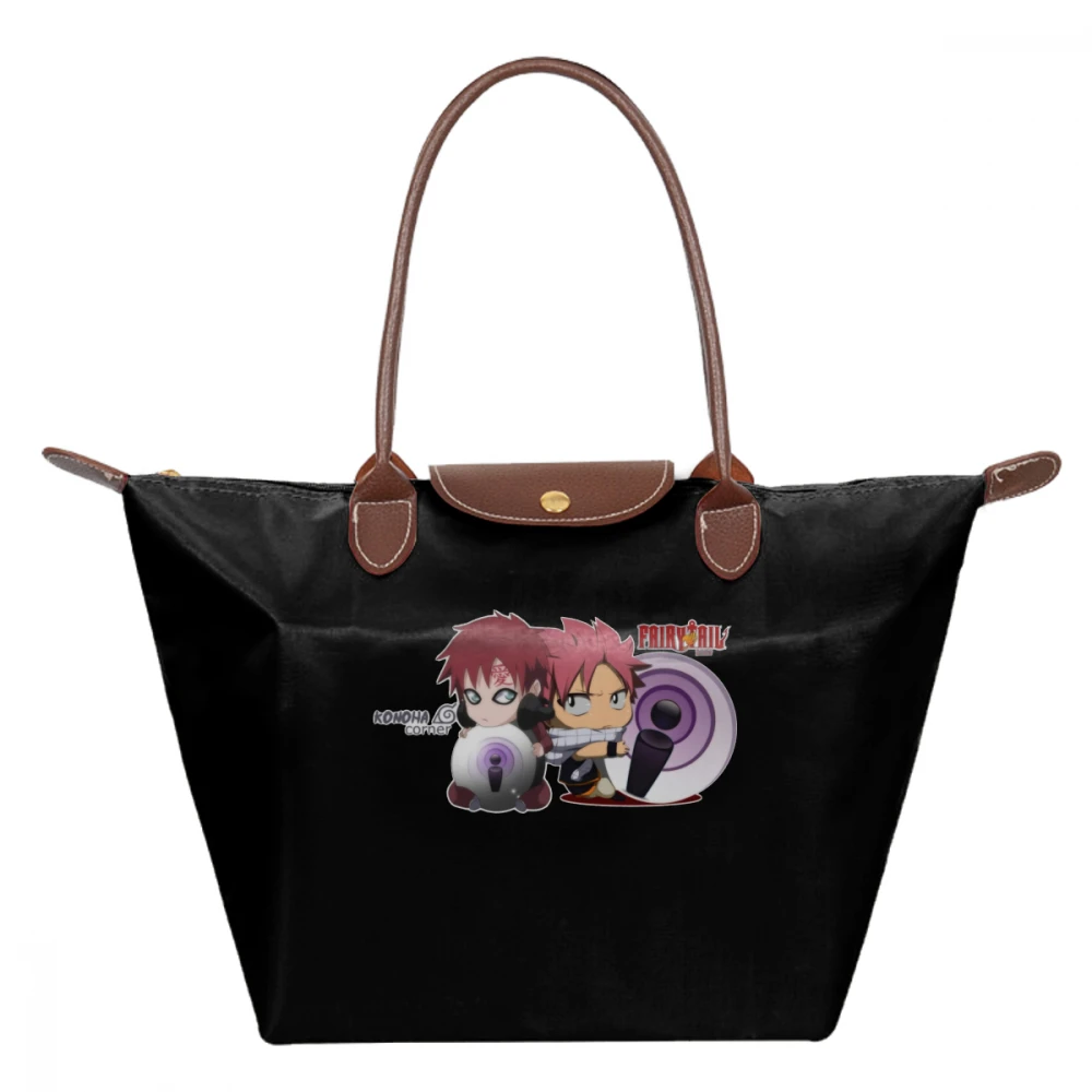 

Naruto Gaara Handbag United Podcasts Top-handle Bags Schoolbag Nylon Women Tote Bag Teenage Woman Wide Print hobo Handbags