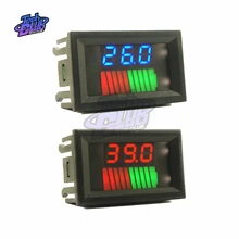 12 В/36 В/60 в 24 В/48 В/72 в 10 сегментный уровень батареи светодиодный двойной дисплей литиевая измеритель емкости аккумулятора индикатор заряда батареи тест батареи